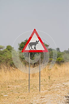 Wild dog sign
