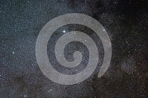 Wild Duck Cluster And Milky Way