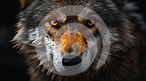 Wild face grey portrait nature wildlife forest predator animal fur mammal wolf head