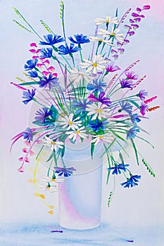 Wild flower in a vase