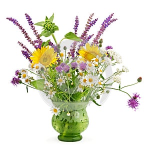 Wild flowers in a vase