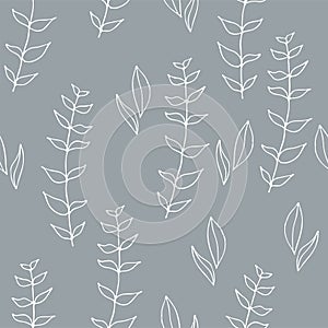 Wild flowers vector pattern