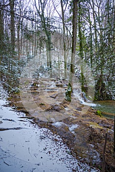 Winter landscape with fresh snow photo