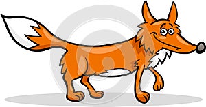 Wild fox cartoon illustration