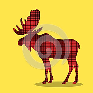 WILD AND FREE CHECKERD MOOSE 02