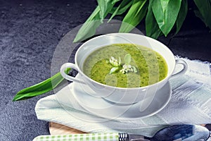 Wild garlic soup