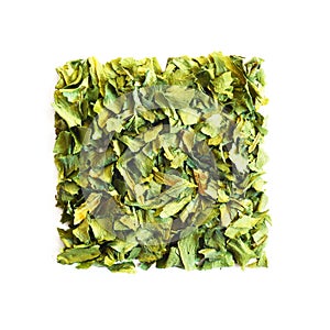 Wild garlic in square composition