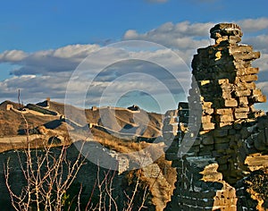 Wild greatwall in China beijing photo