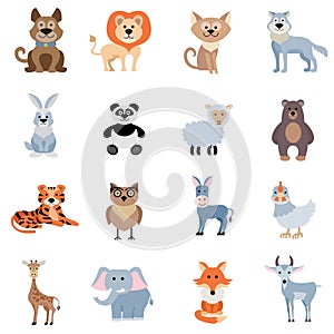 Wild And Home Animals Set