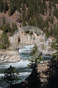 Wild Kootenai River Falls in Northwestern Montana