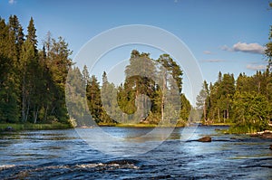 Wild landscape in Karelia photo