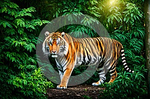 wild life photography of a tiger in the forest