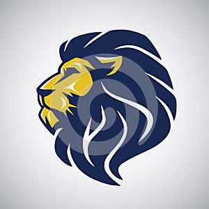 Wild Lion Vector Icon Cool Logo Template