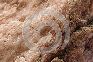 Wild natural pink marble stone surface texture, as abstract geologic background, macro photo