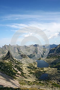 Wild nature of Ergaki ridge,Sayan mountains,Russia photo