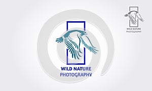 Wild Nature Photography Vector Logo Template.