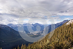 Wild nature in Rocky Mountains ,Bow valley and Banff National Park