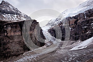 Wild nature in Rocky Mountains ,Plain of six glaciers