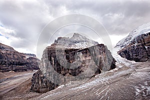 Wild nature in Rocky Mountains ,Plain of six glaciers