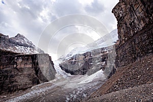 Wild nature in Rocky Mountains ,Plain of six glaciers