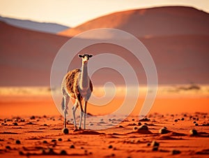 Wild ostrich sossusvlei namib naukluft national park safari namibia  Made With Generative AI illustration