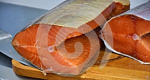 Wild Pacific Coho Salmon Latin: Oncorhynchus kisutch cold smoked