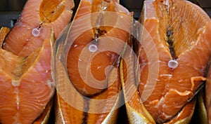 Wild Pacific Coho Salmon Latin: Oncorhynchus kisutch cold smoked