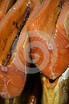 Wild Pacific Coho Salmon Latin: Oncorhynchus kisutch cold smoked