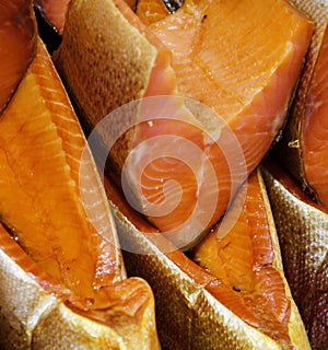 Wild Pacific Coho Salmon Latin: Oncorhynchus kisutch cold smoked