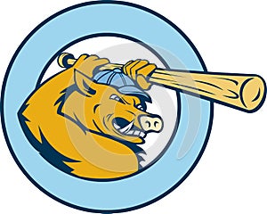 Wild pig Razorback baseball bat