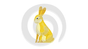 Wild rabbit icon animation