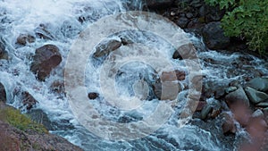 Wild river flowing through rocks