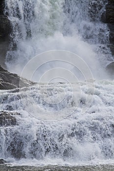 Wild river Kongsmoelva in Norway