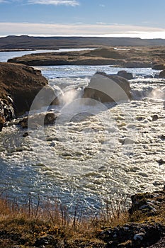 Wild river Laxa i Adaldal, North Iceland