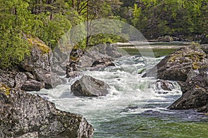 Wild river Rauma in Romsdalen