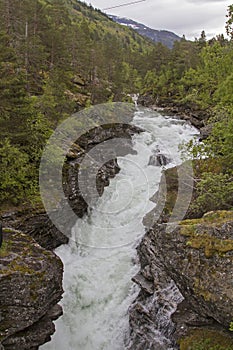 Wild river Rauma in Romsdalen