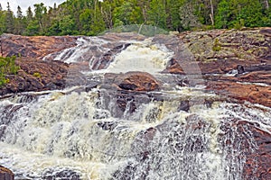 Wild River Tumbling Across Ancient Rocks