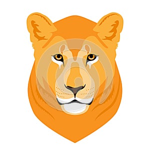 Wild Roaring lioness Head Mascot