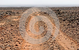 Wild Rough Desert road