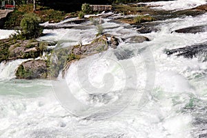 Wild Water in Rhine falls, Schaffhausen