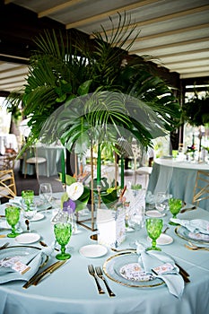 Wild wedding decor table setting and flowers. Wedding Flower Arrangement Table Setting Series
