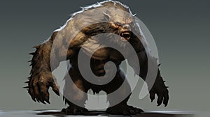 Wild Werewolf Monster Art Concept For Ps3: A More Perfect Being