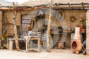 Wild west adobe with antique materials