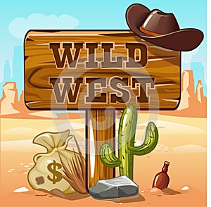 Wild West computer game background