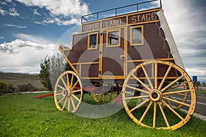 Wild West covered wagon