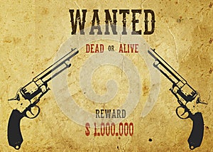 Wild West poster WANTED vestern.