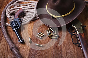 Wild west rifle and ammunition