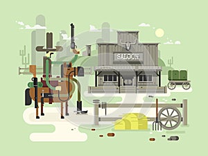 Wild west saloon