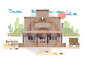 Wild west saloon photo