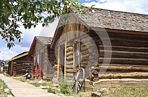 Wild west town buildings